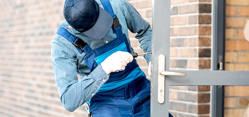 Pivot Storefront Door Locks Installation in Muskoka, Ontario